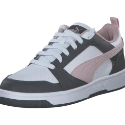 Puma Rebound v6 Low 392328, Schnürschuhe, Damen, STRONG GRAY-MAUVE MIST-PUMA WH