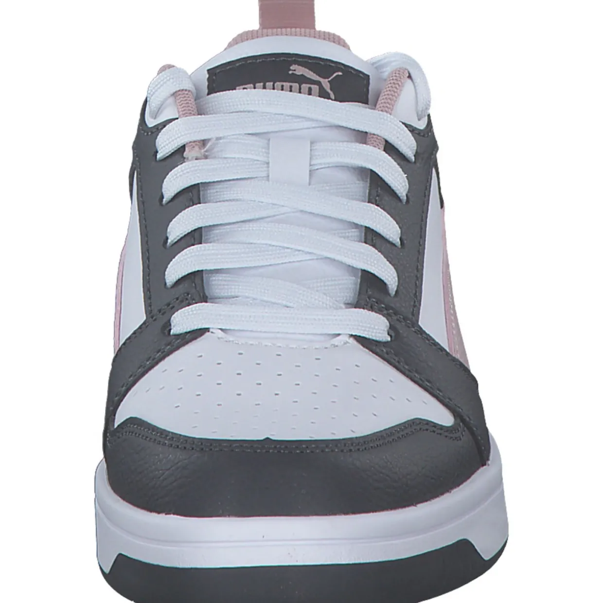 Puma Rebound v6 Low 392328, Schnürschuhe, Damen, STRONG GRAY-MAUVE MIST-PUMA WH