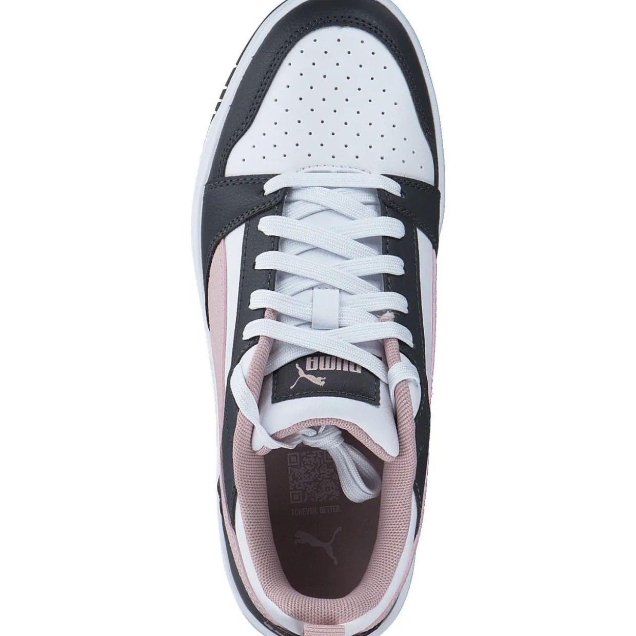 Puma Rebound v6 Low 392328, Schnürschuhe, Damen, STRONG GRAY-MAUVE MIST-PUMA WH