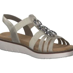 Remonte D2073, Keilsandaletten, Damen, Beige