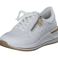 Remonte D3211, Schnürschuhe, Damen, weiss/weiss/alloy/lightgold