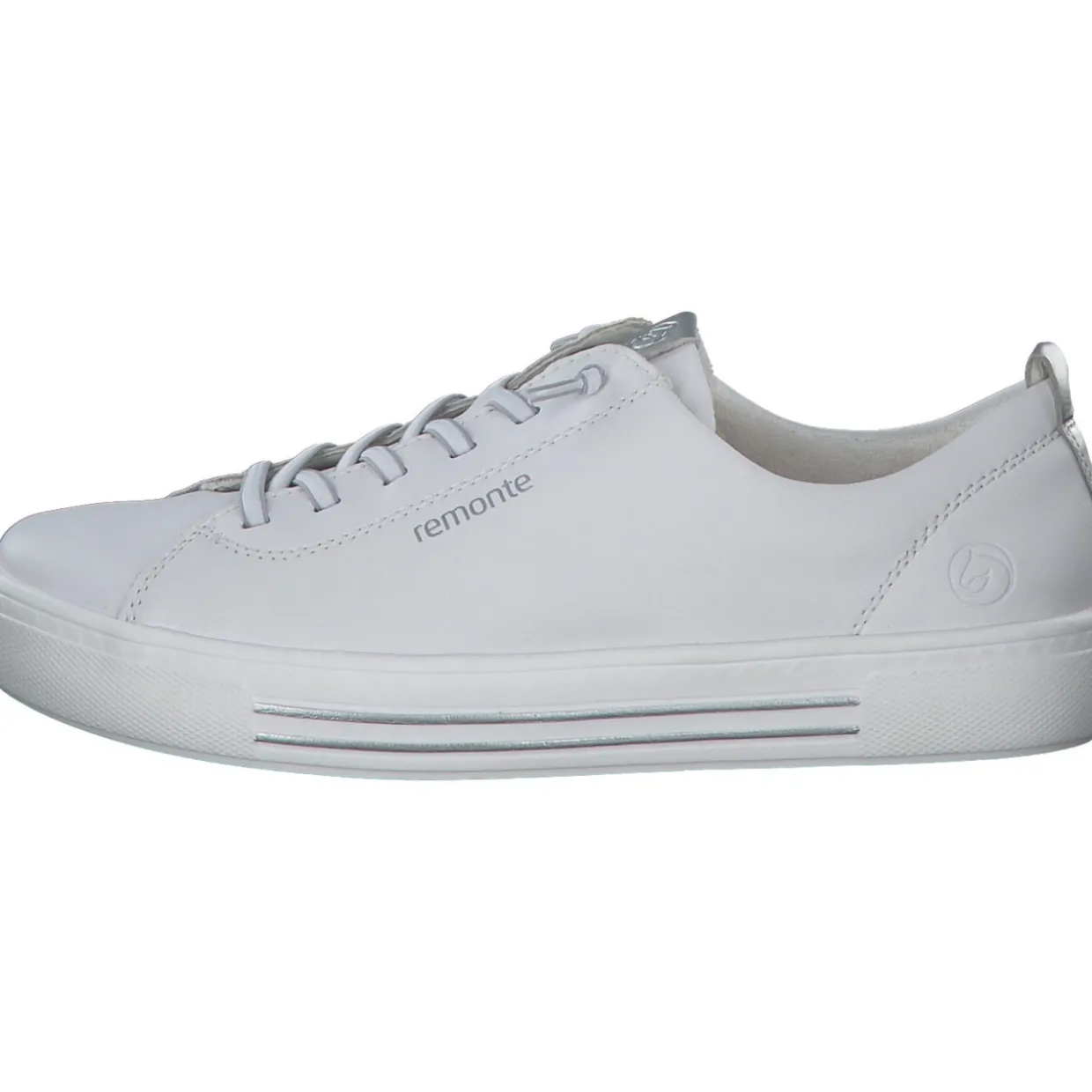 Remonte D0913, Schnürschuhe, Damen, weiss/silver