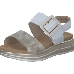 Remonte D1J53, Keilsandaletten, Damen, muschel/weiss