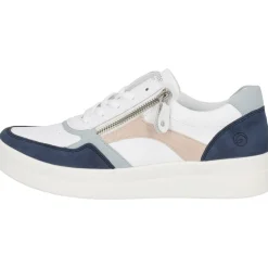 Remonte D0J01, Schnürschuhe, Damen, jeans/weiss/bleu/rose/weiss