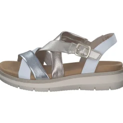 Remonte D2K53, Keilsandaletten, Damen, weiss/argento/lightbrass/paleg