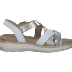 Remonte D2K53, Keilsandaletten, Damen, weiss/argento/lightbrass/paleg