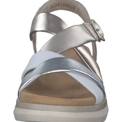 Remonte D2K53, Keilsandaletten, Damen, weiss/argento/lightbrass/paleg