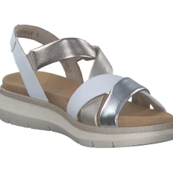 Remonte D2K53, Keilsandaletten, Damen, weiss/argento/lightbrass/paleg
