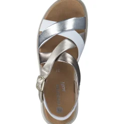 Remonte D2K53, Keilsandaletten, Damen, weiss/argento/lightbrass/paleg