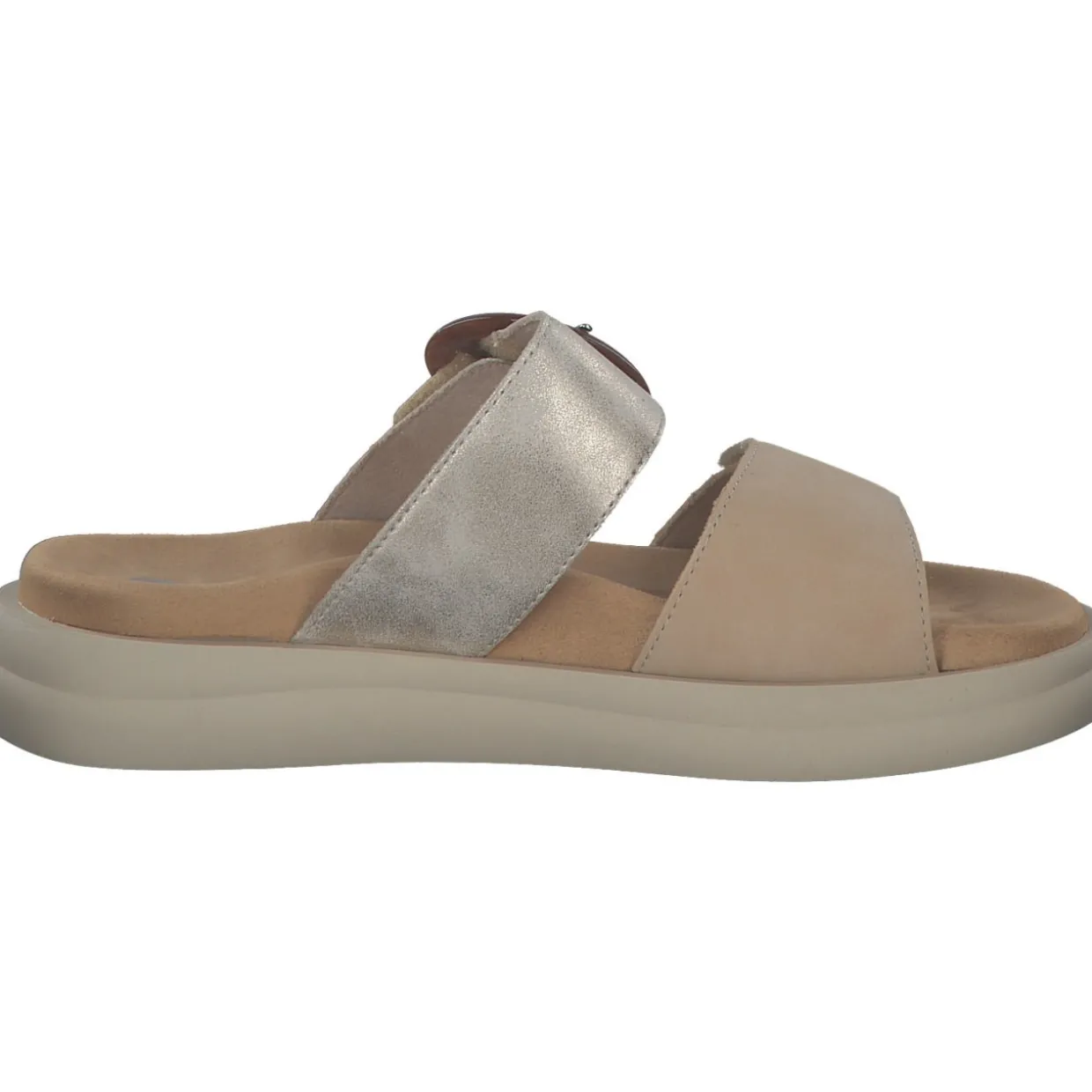 Remonte D2N51, Plateau-Pantoletten, Damen, tan/muschel