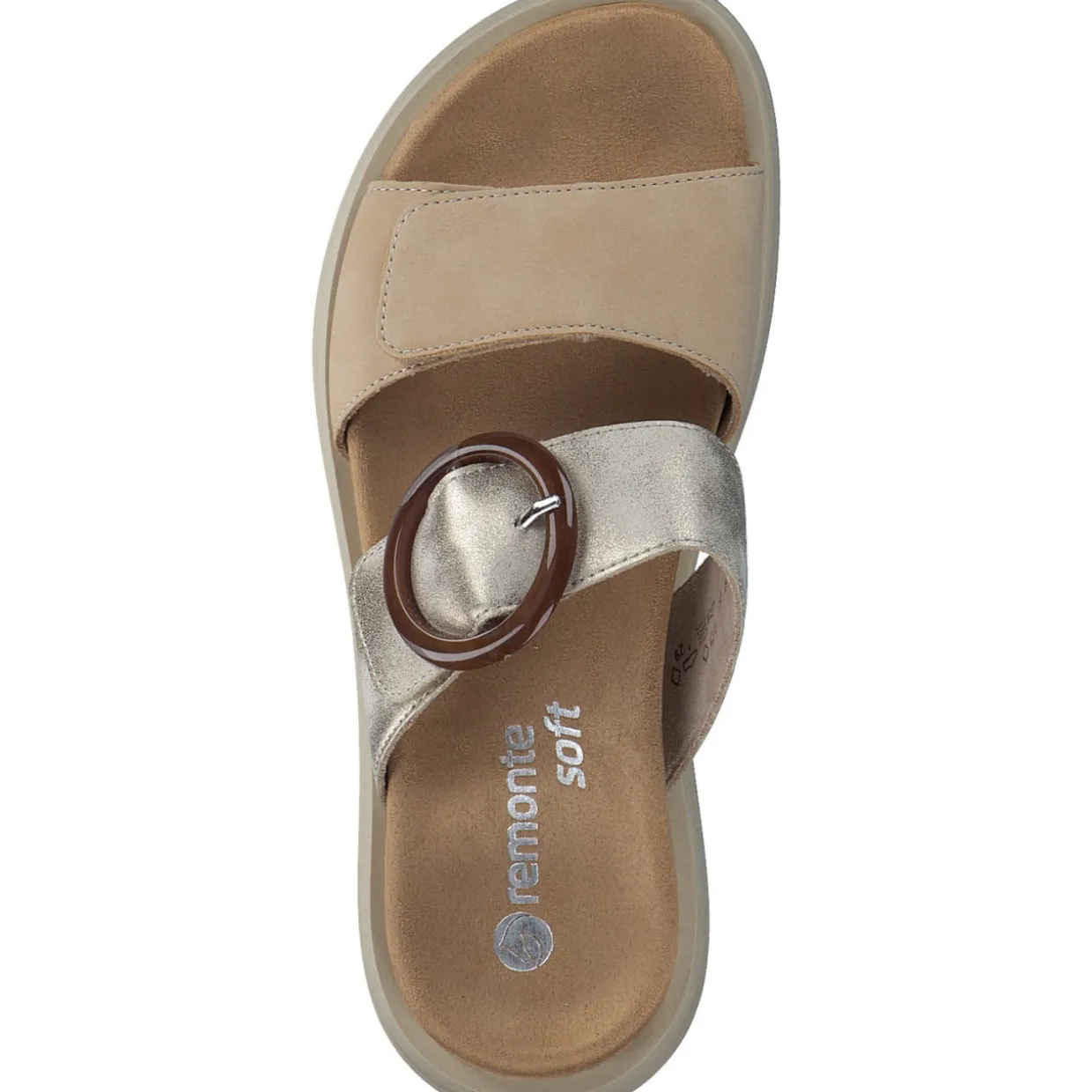 Remonte D2N51, Plateau-Pantoletten, Damen, tan/muschel