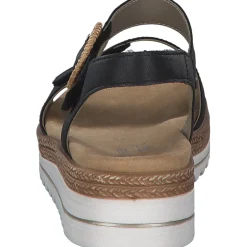 Remonte D0Q52, Keilsandaletten, Damen, Schwarz