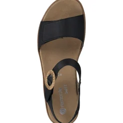 Remonte D0Q52, Keilsandaletten, Damen, Schwarz