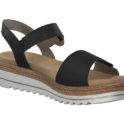 Remonte D0Q52, Keilsandaletten, Damen, Schwarz