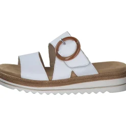 Remonte D0Q51, Plateau-Pantoletten, Damen, Weiß