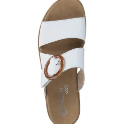 Remonte D0Q51, Plateau-Pantoletten, Damen, Weiß