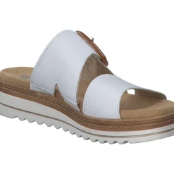 Remonte D0Q51, Plateau-Pantoletten, Damen, Weiß