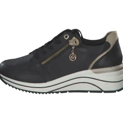 Remonte D0T03, Schnürschuhe, Damen, Schwarz