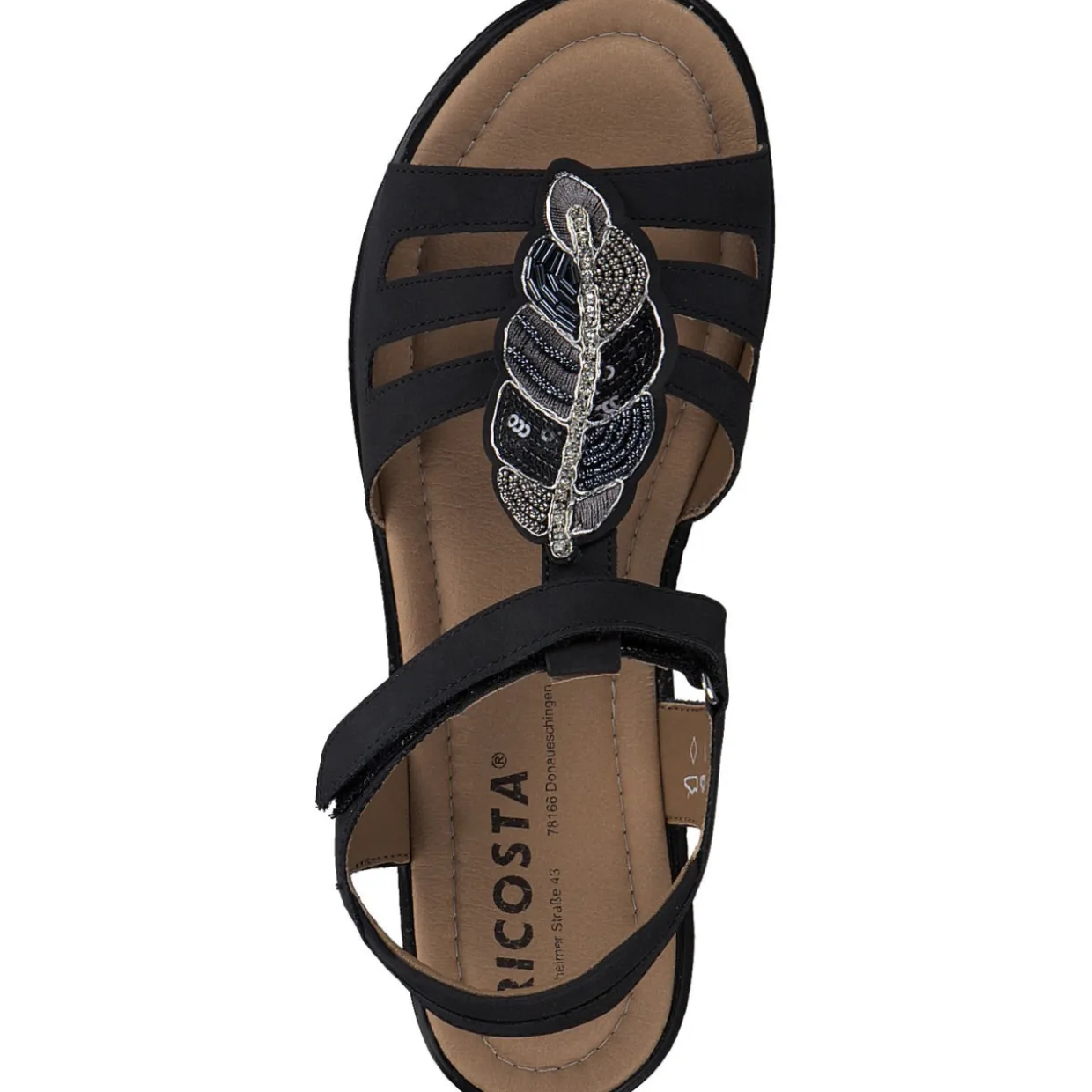 Ricosta Amelie 7001402, Sandaletten, Kinder, Schwarz