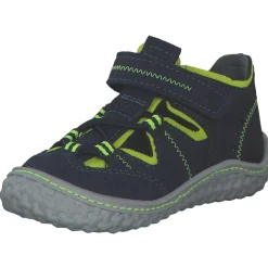 Ricosta Jerry 1700102 M, Lauflernschuhe, Kinder, ozean/neongelb