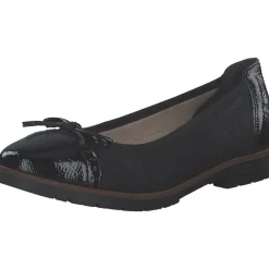 Rieker 45358, Ballerinas, Damen, black/schwarz