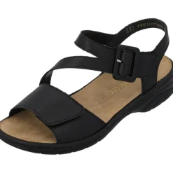 Rieker 64561, Keilsandaletten, Damen, Schwarz