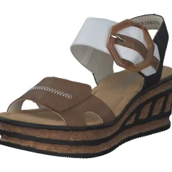 Rieker 68176, Keilsandaletten, Damen, Braun