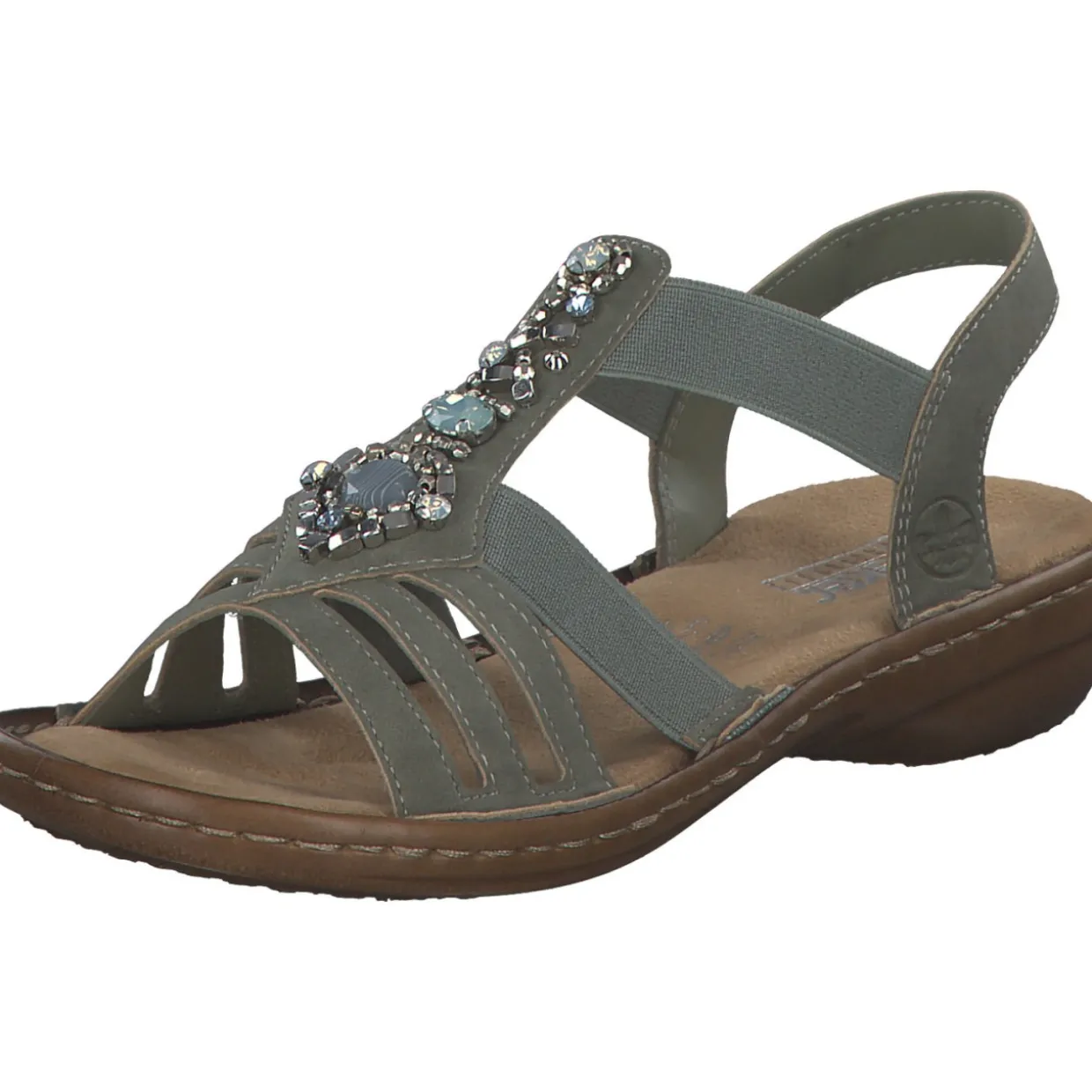 Rieker 60839, Keilsandaletten, Damen, schilf