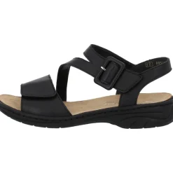 Rieker 64561, Keilsandaletten, Damen, Schwarz