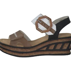 Rieker 68176, Keilsandaletten, Damen, Braun