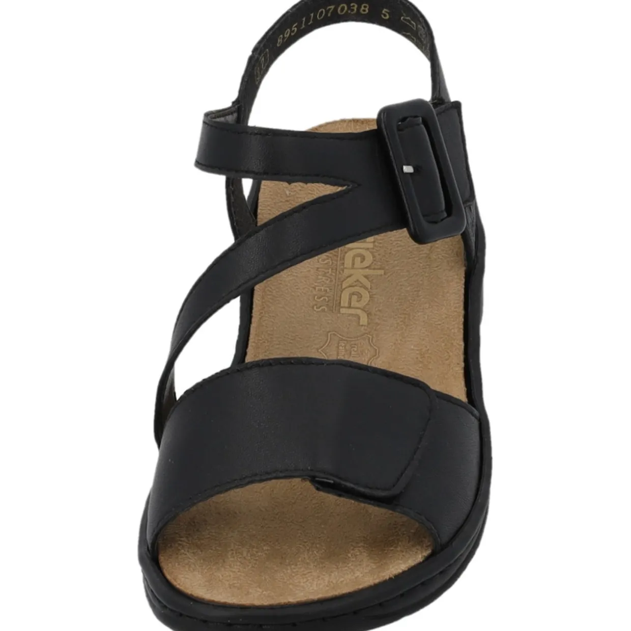 Rieker 64561, Keilsandaletten, Damen, Schwarz