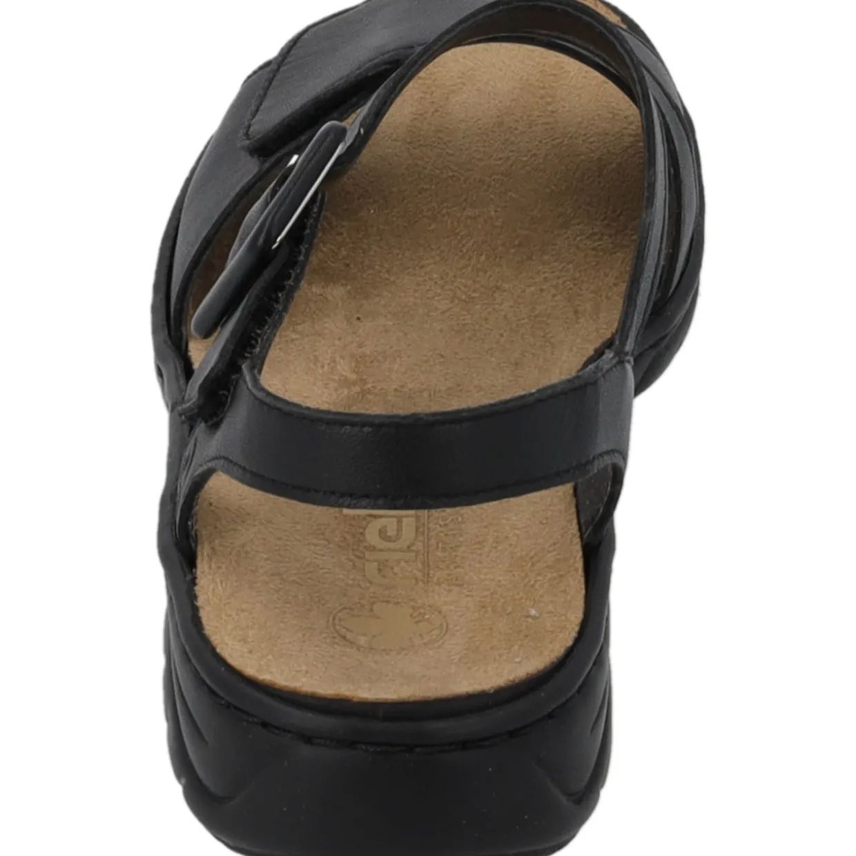 Rieker 64561, Keilsandaletten, Damen, Schwarz