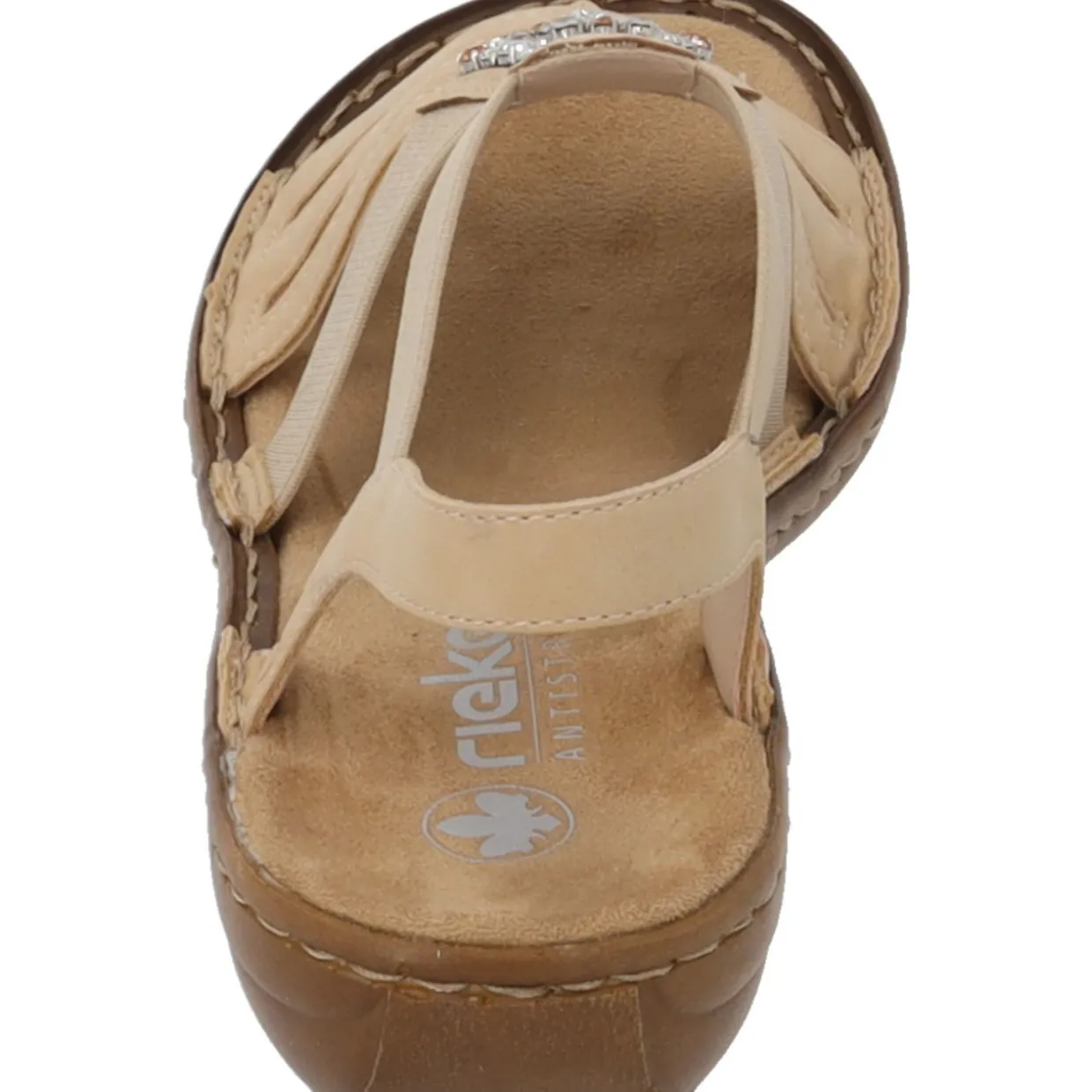 Rieker 60803, Keilsandaletten, Damen, tan