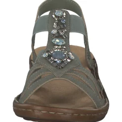 Rieker 60839, Keilsandaletten, Damen, schilf