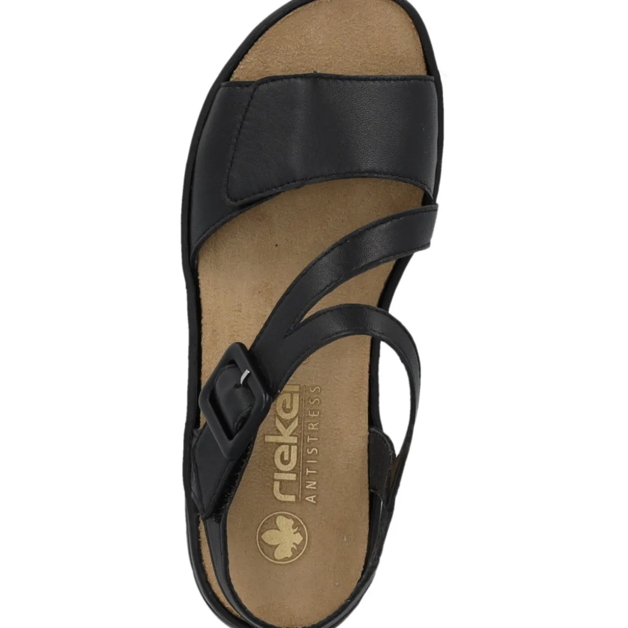 Rieker 64561, Keilsandaletten, Damen, Schwarz