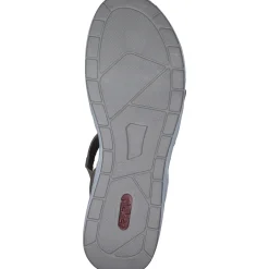 Rieker 64301, Keilsandaletten, Damen, seal/rose-metallic