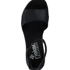Rieker 68194, Keilsandaletten, Damen, schwarz