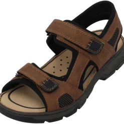 Rieker 26156, Outdoorsandalen, Herren, Braun (Mandel/Schwarz)