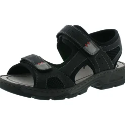 Rieker 26156, Outdoorsandalen, Herren, Schwarz (Schwarz/Grigio)