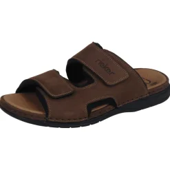 Rieker 25559, Pantoletten, Herren, Braun (Marrone/Schwarz)