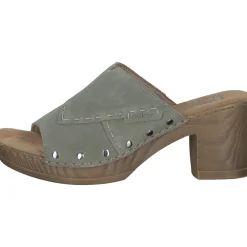 Rieker 67087, Plateau-Pantoletten, Damen, pistazie