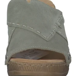 Rieker 67087, Plateau-Pantoletten, Damen, pistazie