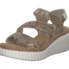 Rieker 69157, Plateau-Sandaletten, Damen, Beige