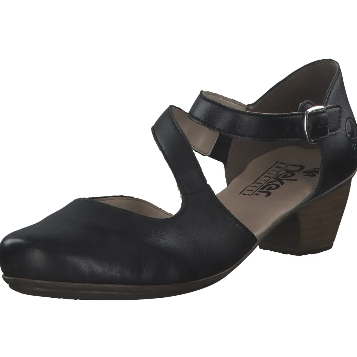 Rieker 41780, Pumps, Damen, schwarz/schwarz