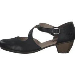 Rieker 41780, Pumps, Damen, schwarz/schwarz