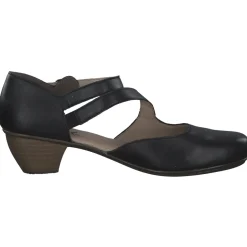 Rieker 41780, Pumps, Damen, schwarz/schwarz