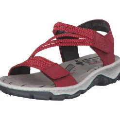 Rieker 68871, Sandalen, Damen, Rot