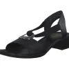 Rieker 62662, Sandaletten, Damen, schwarz/schwarz
