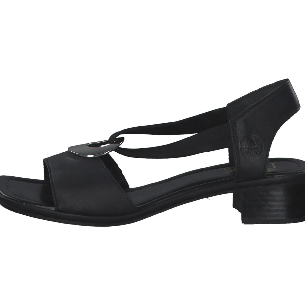 Rieker 62662, Sandaletten, Damen, schwarz/schwarz