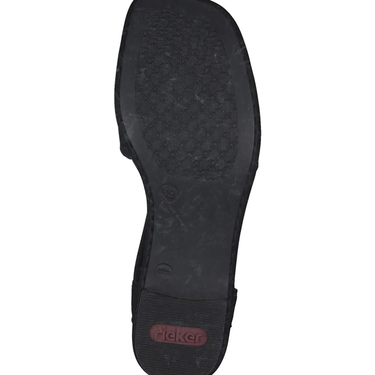 Rieker 62662, Sandaletten, Damen, schwarz/schwarz